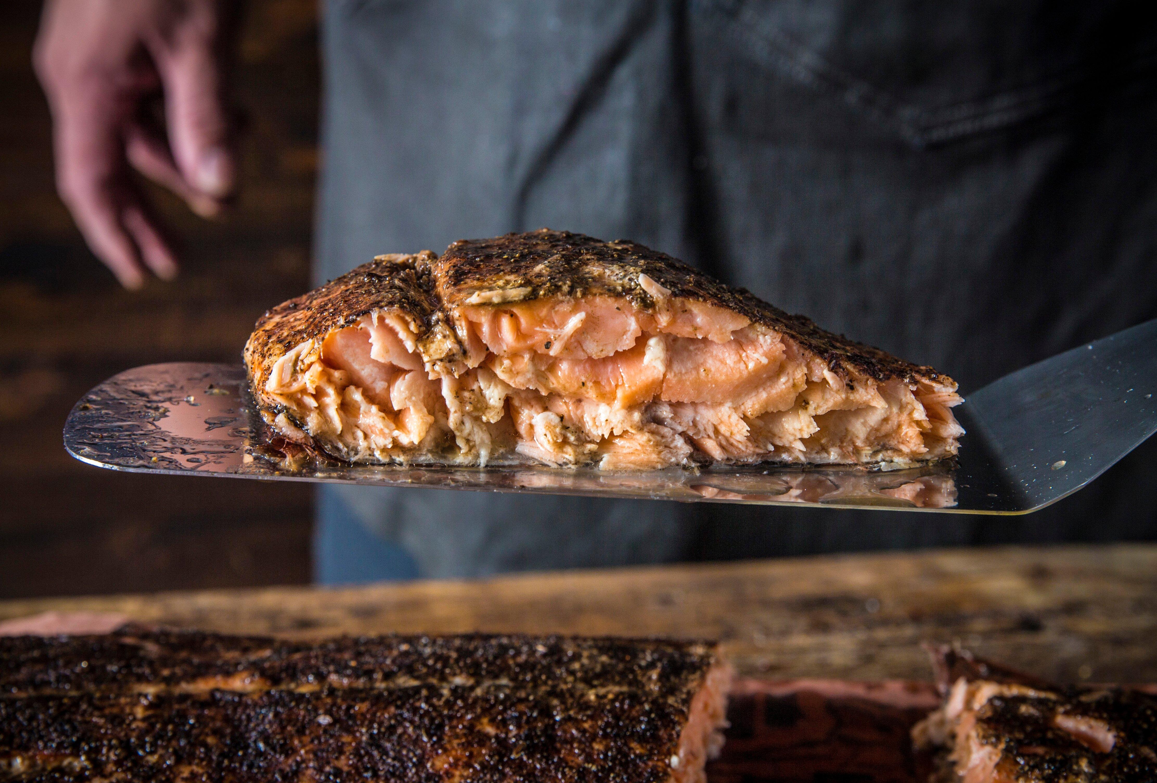 Grilled Blackened Saskatchewan Salmon Recipe Traeger Grills